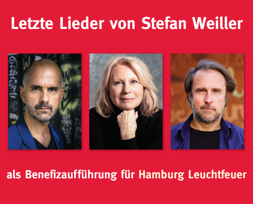 Der Projektkünstler Stefan Weiller ist mit seinem Musik-Theater-Projekt »Letzte Lieder« zurück in Hamburg. Dafür führte Weiller u.a. in unserem Hospiz Gespräche mit schwerstkranken und sterbenden Menschen über Musik, die ihnen in ihrem Leben etwas bedeutet hat. Diese Geschichten rezitieren Maren Kroymann, Christoph Maria Herbst und Bjarne Mädel. Über 50 Künstler*innen präsentieren die Soundtracks des Lebens.