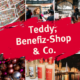 Eine Kollage zeigt Bilder der unterschiedlichen Benefiz-Aktionen von Hamburg Leuchtfeuer in den vergangenen Jahren, darunter die Teddy-Aktion am Hauptbahnhof, den Benefiz-Shop und die Galerie im Levantehaus sowie den Hamburger Kalender.