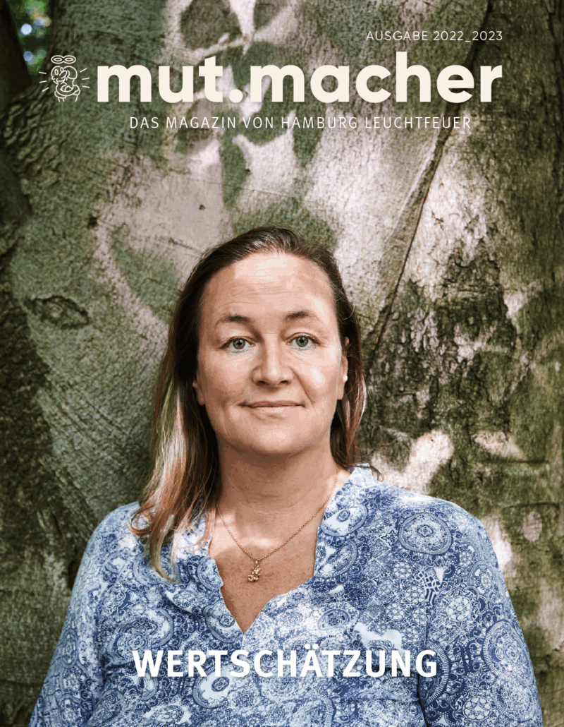 Das mut.macher Magazin 2023 steht unter dem Thema "Wertschätzung".